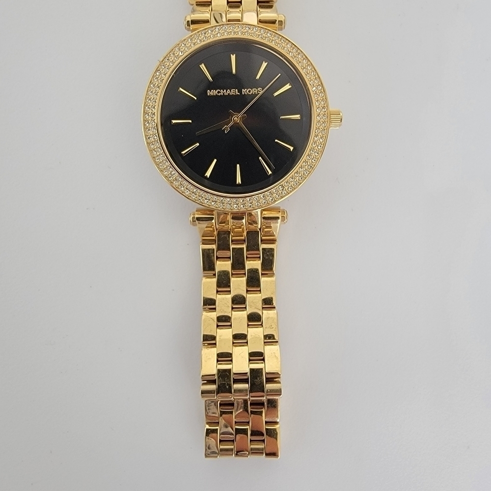 Michael Kors Gold-tone Watch with Black Dial - Picture 4 of 12